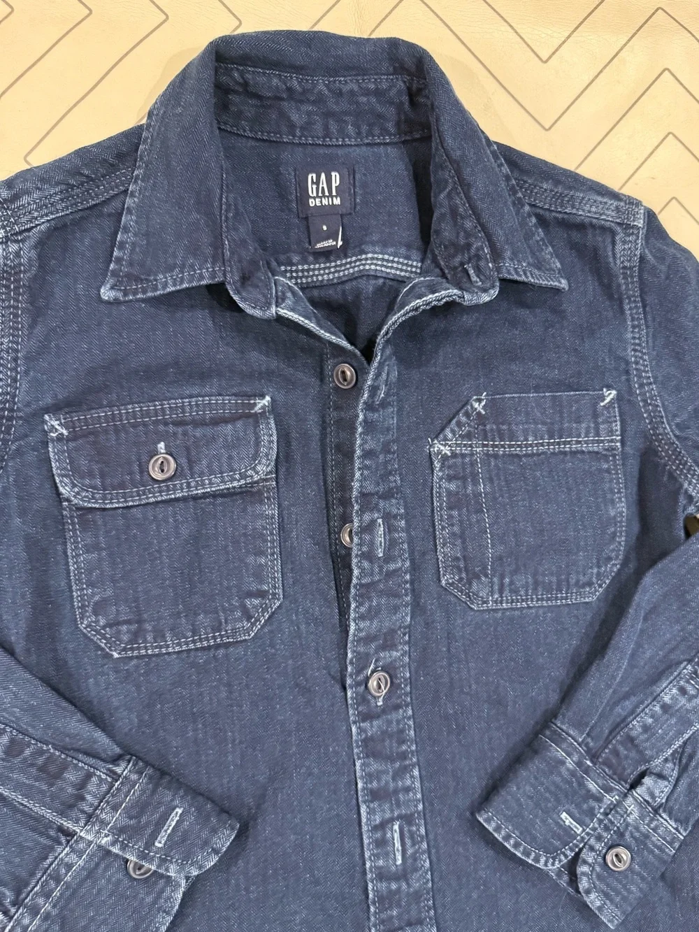 GAP Indigo Denim Longsleeve Button Down